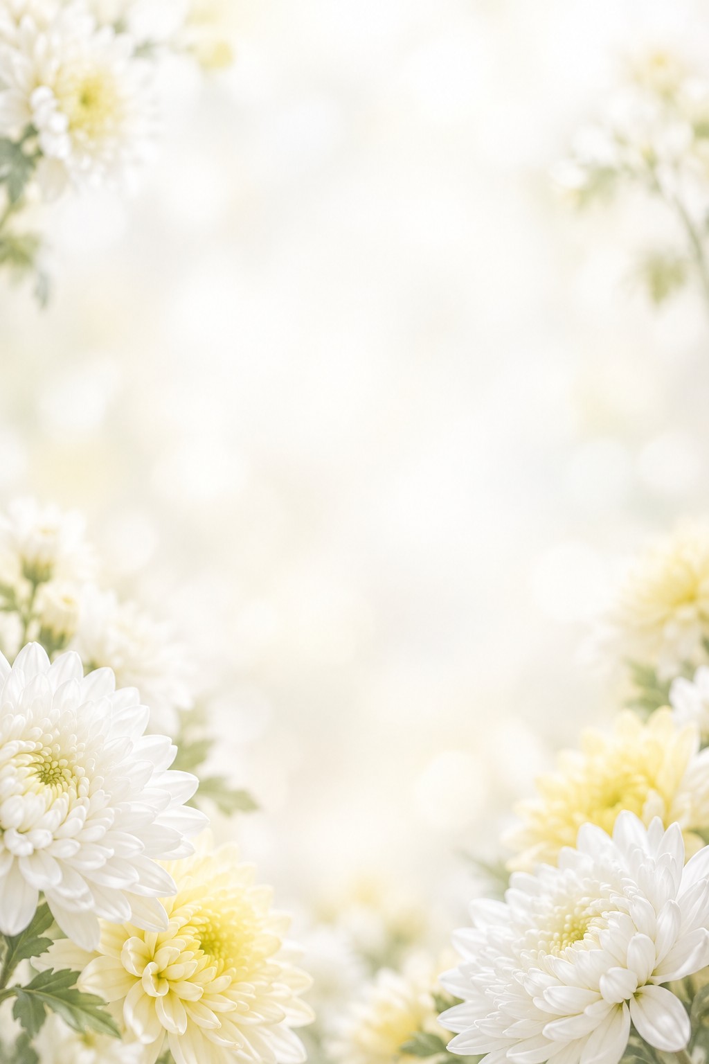 遺影の背景素材「菊の花」(人物なし)